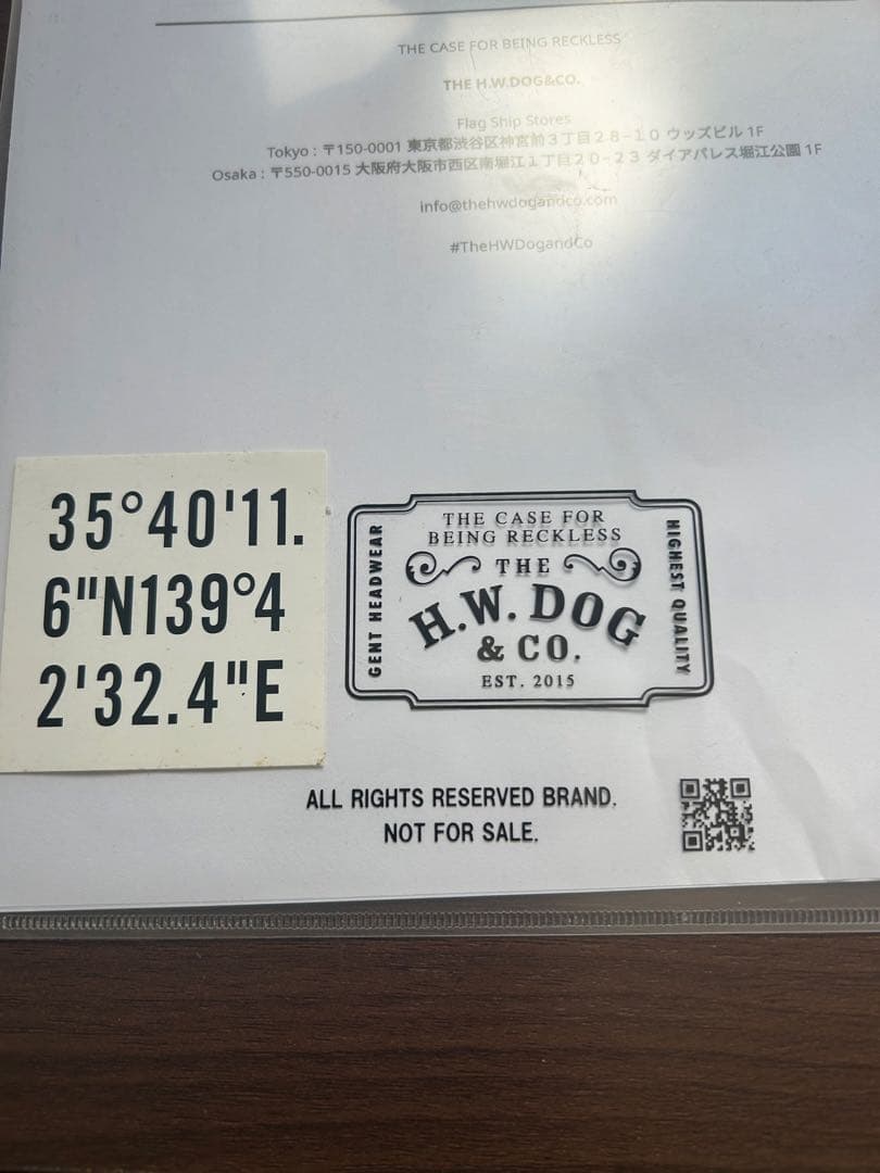 帽子 THE H.W.DOG&CO. FRONT T 40