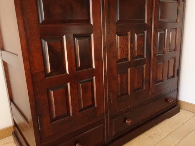 北海道民芸家具　洋服タンス　ワードロープ　再塗装済　USED