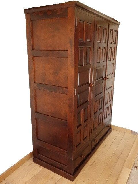 北海道民芸家具　洋服タンス　ワードロープ　再塗装済　USED