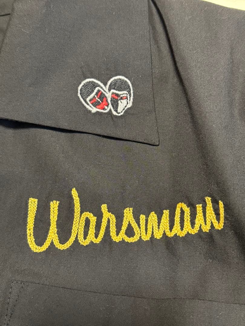 キン肉マン ウォーズマン ボウリングシャツ XXL ブラック KMAW-052