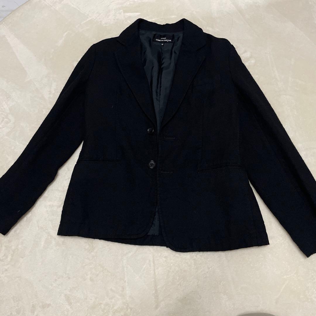 コムデギャルソン　ウール100% ジャケット　黒