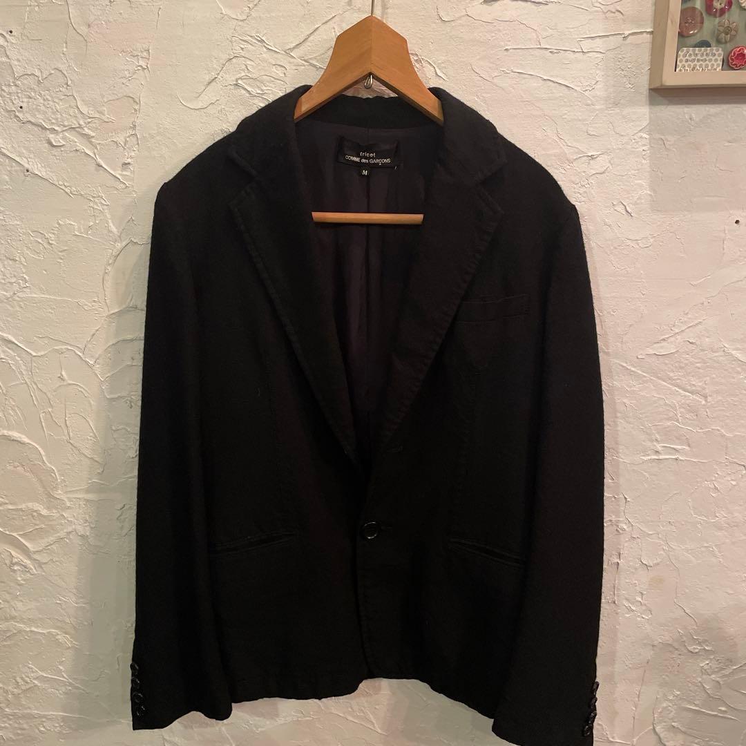 コムデギャルソン　ウール100% ジャケット　黒