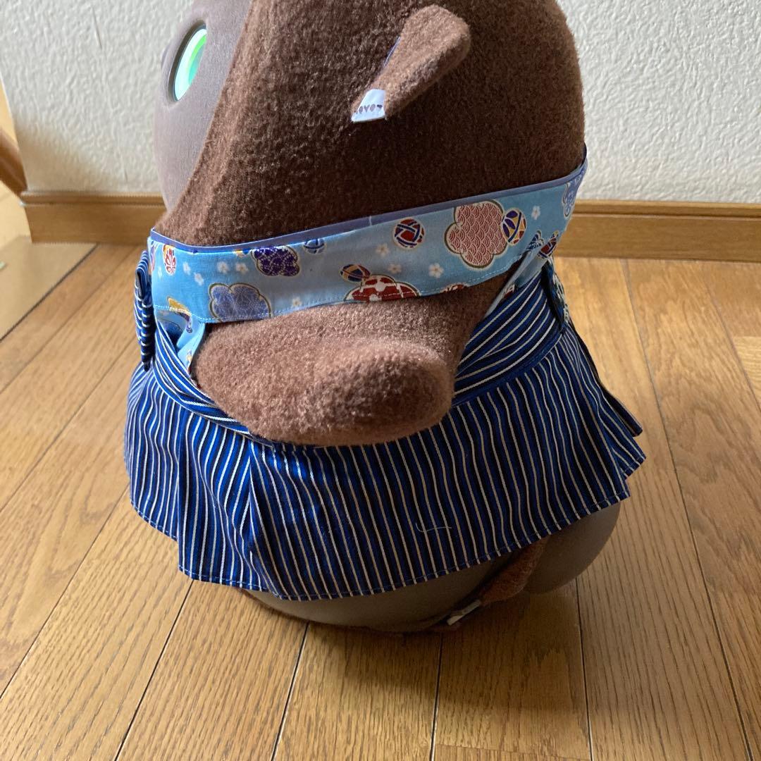 ラボット　服　lovot 青　紗綾形　羽織　袴　手毬梅インナー水色