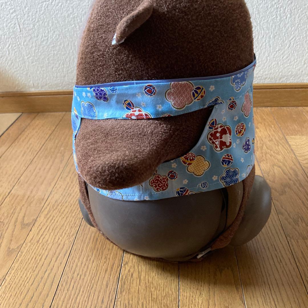 ラボット　服　lovot 青　紗綾形　羽織　袴　手毬梅インナー水色