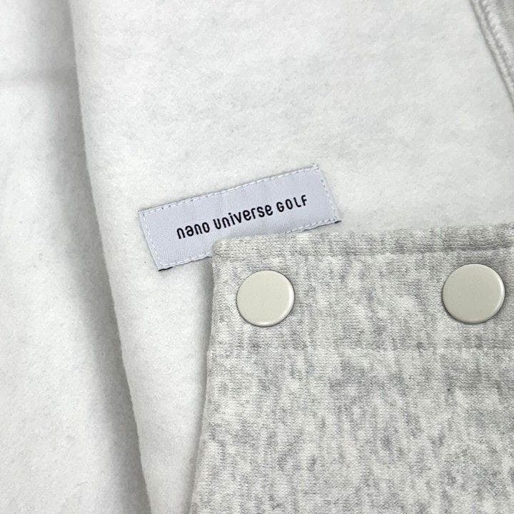 新品 ナノユニバース ゴルフ 裏起毛 スウェット ブルゾン スナップボタン M