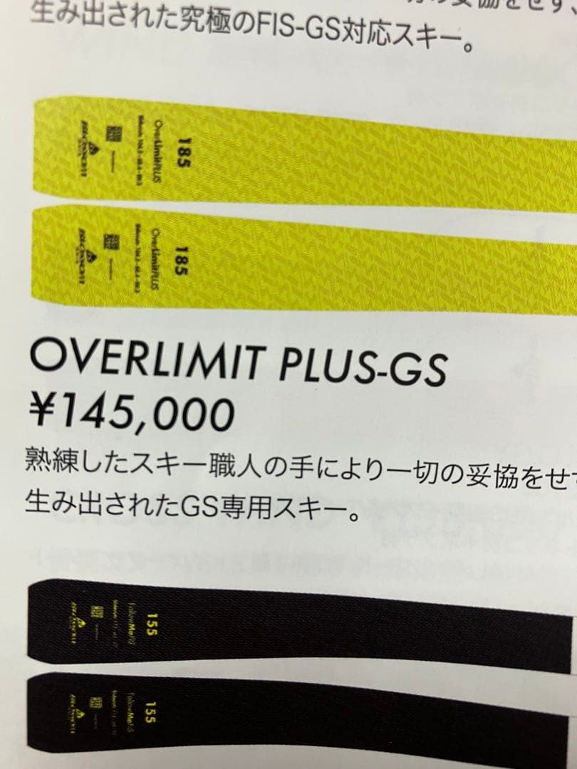 さらに‼️値下げしました‼️希少!ブロッサムスキー カタログ外GSテストスキー！