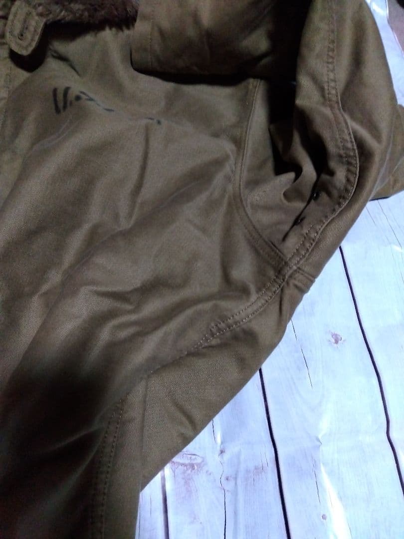 アルファインダストリーズ　n-1 デッキジャケット　ミリタリーカーキ　4L