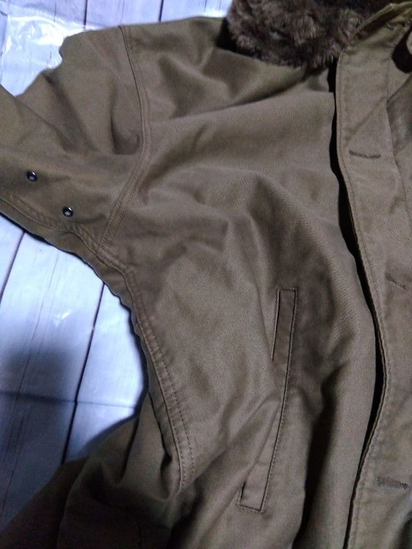 アルファインダストリーズ　n-1 デッキジャケット　ミリタリーカーキ　4L