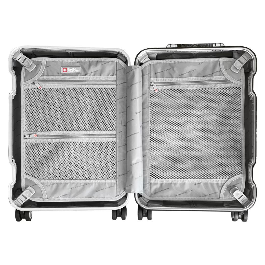 新品 ★ スイスミリタリー プレミアム スーツケース 64L シルバー 24in