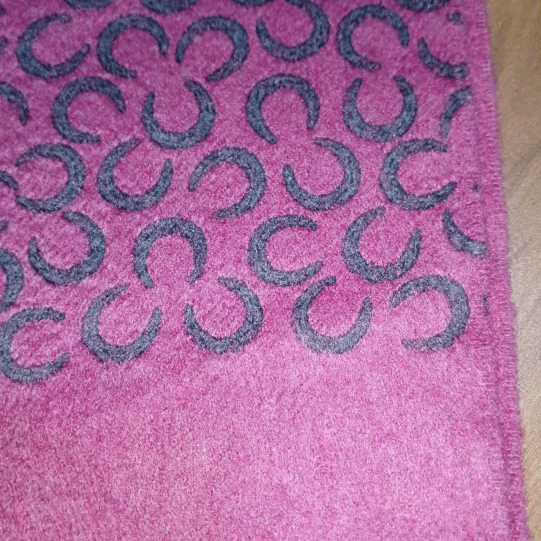 27　エルメス　マフラー　ピンク系　クリーニング済み