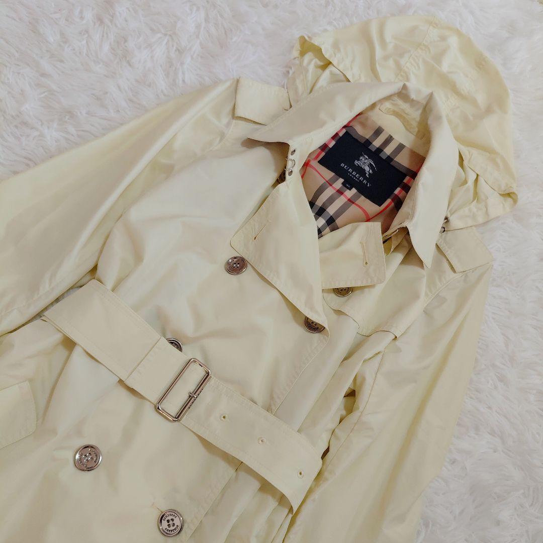 バーバリーロンドン　撥水スプリングコート トレンチコート　ノバチェック　40