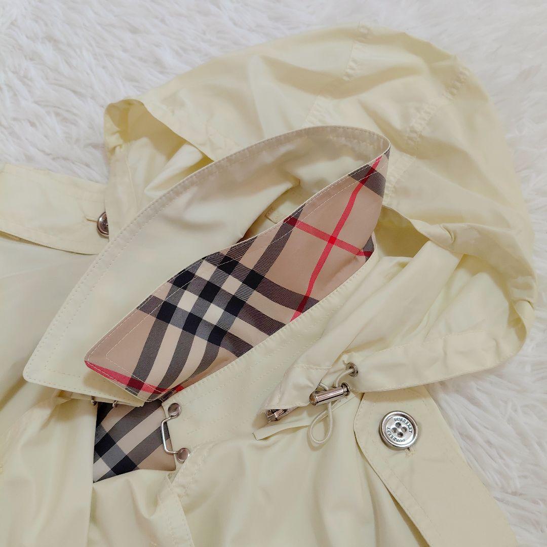 バーバリーロンドン　撥水スプリングコート トレンチコート　ノバチェック　40