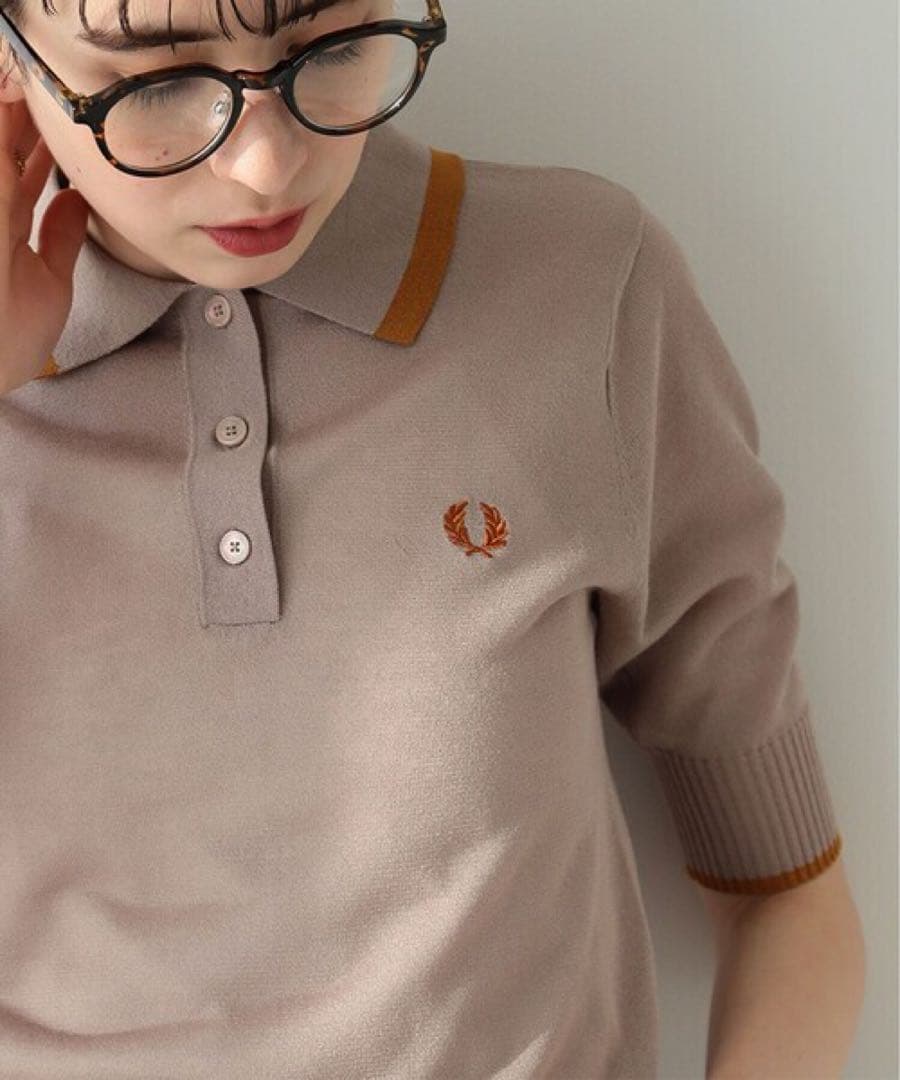 美品　FRED PERRY × Ray BEAMS 別注 シアー ポロシャツ