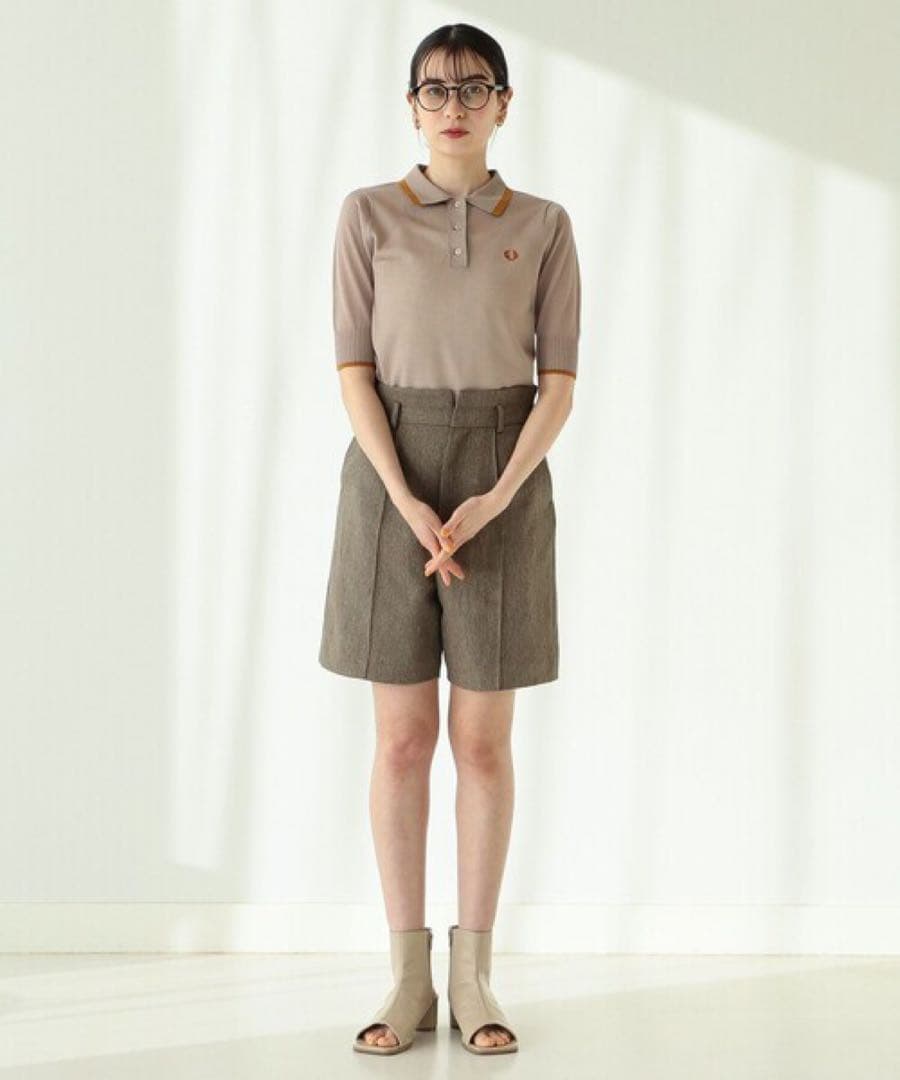 美品　FRED PERRY × Ray BEAMS 別注 シアー ポロシャツ