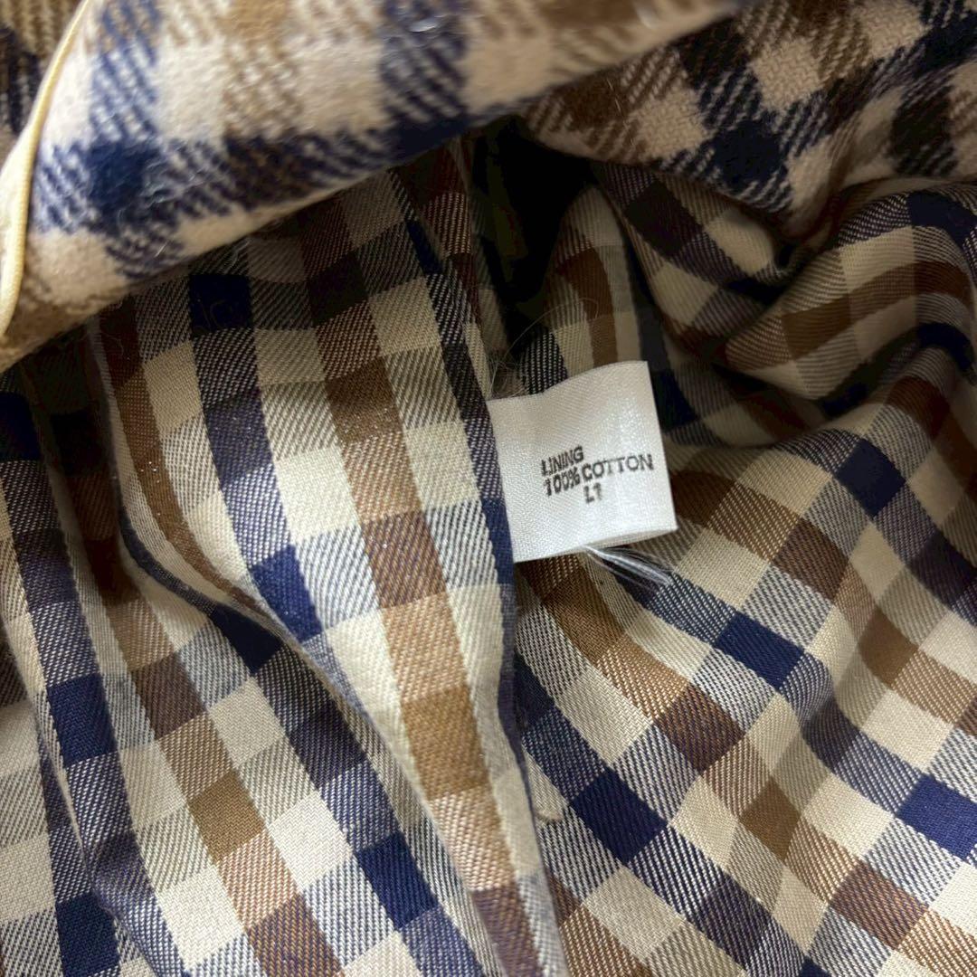 超希少　美品　アクアスキュータム　トレンチコート　Aqua5　ベージュ　英国製