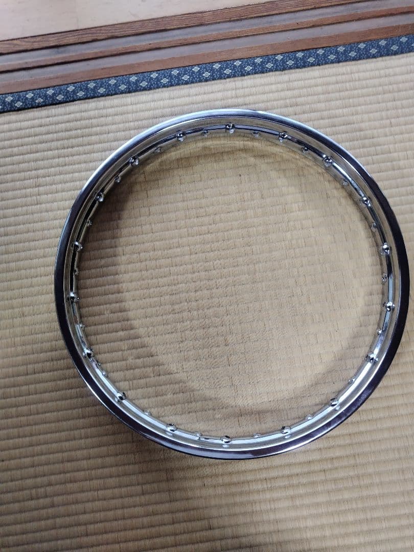 HONDA　CB400F D.I.D製メッキリム前後セット(1.6＋1.85)