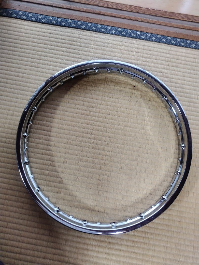 HONDA　CB400F D.I.D製メッキリム前後セット(1.6＋1.85)