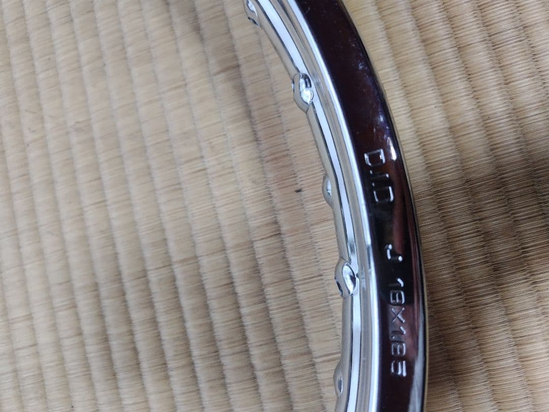 HONDA　CB400F D.I.D製メッキリム前後セット(1.6＋1.85)