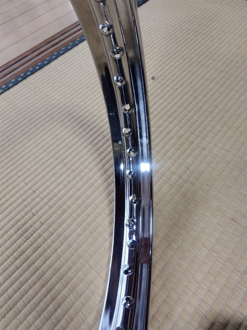 HONDA　CB400F D.I.D製メッキリム前後セット(1.6＋1.85)