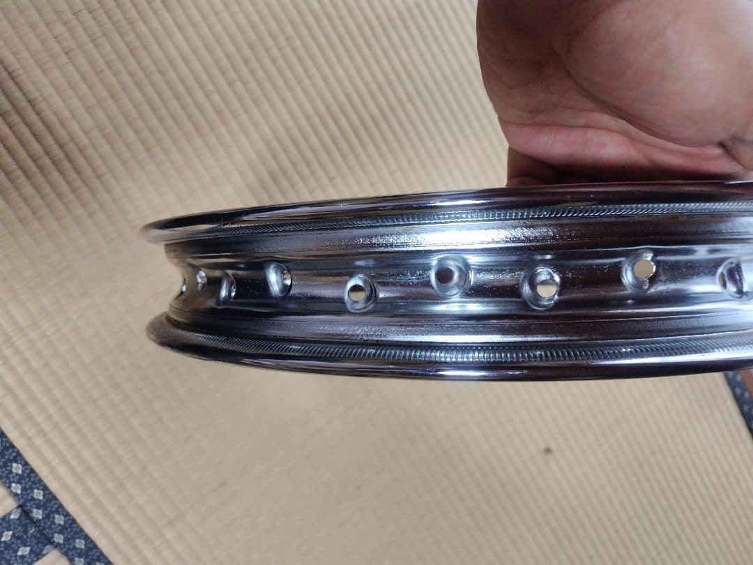 HONDA　CB400F D.I.D製メッキリム前後セット(1.6＋1.85)