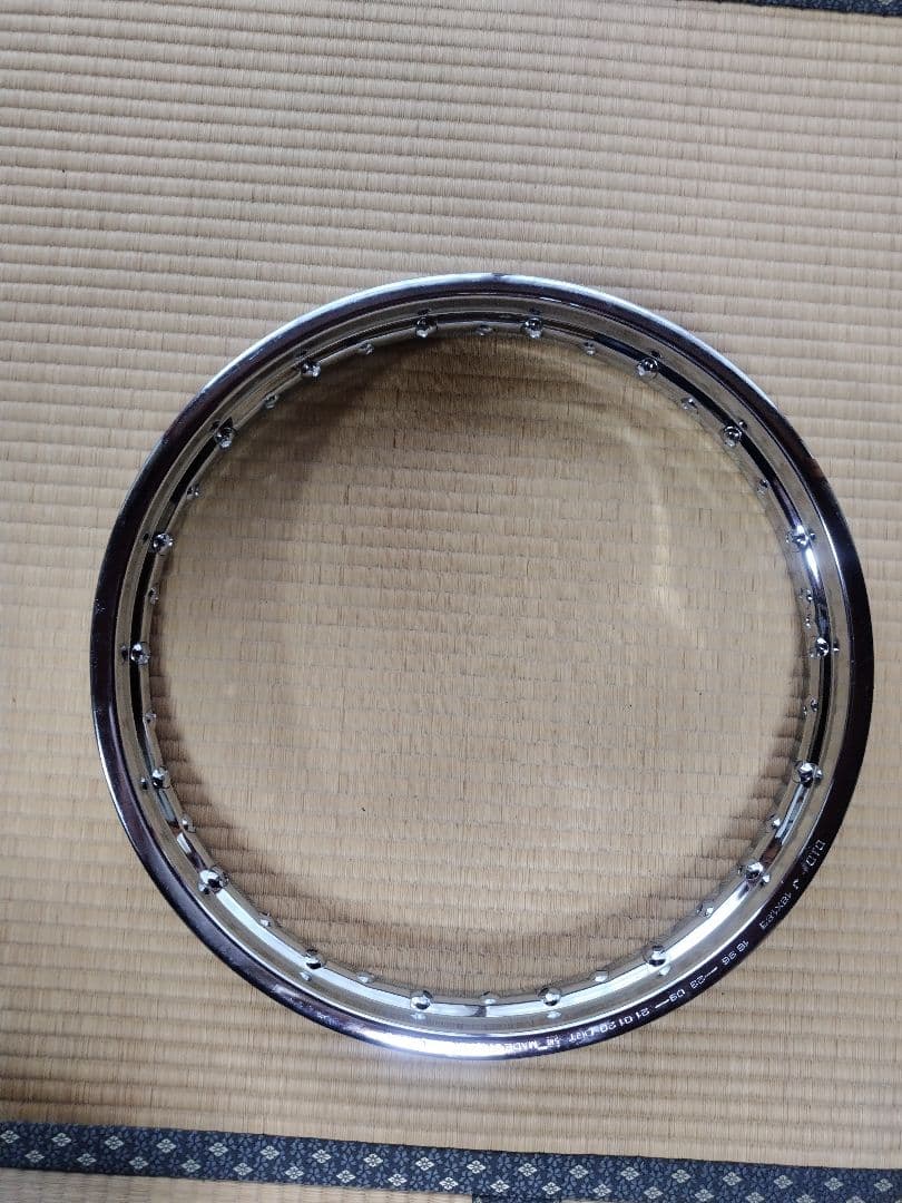 HONDA　CB400F D.I.D製メッキリム前後セット(1.6＋1.85)