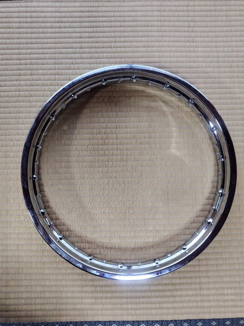 HONDA　CB400F D.I.D製メッキリム前後セット(1.6＋1.85)