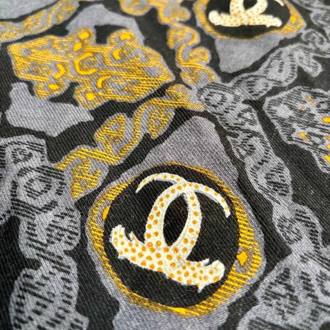 【カルティエ】マストライン パンテール 大判ストール ショール ウール シルク