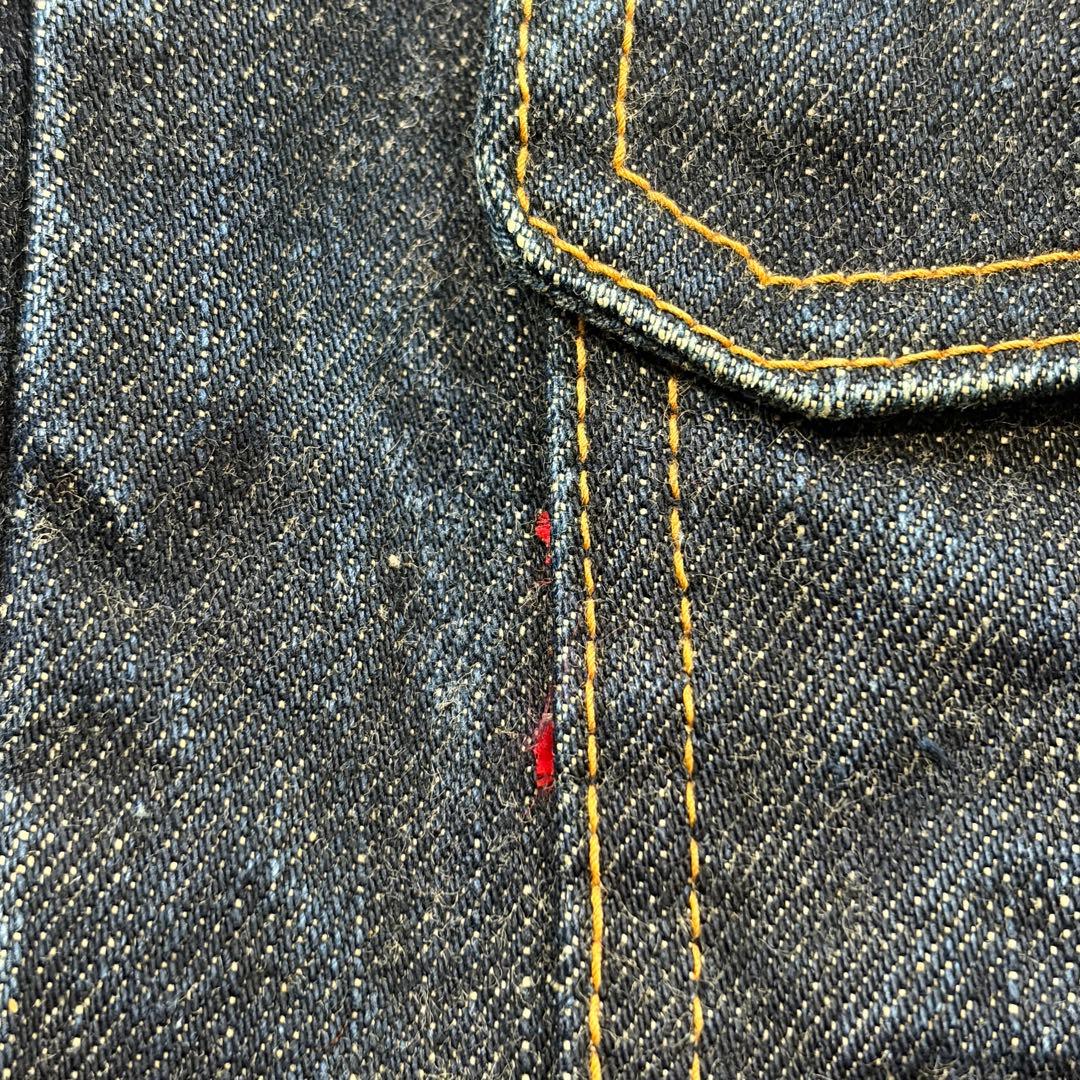 希少XL FOBファクトリー デニムジャケット 2ndタイプ 赤耳 濃紺