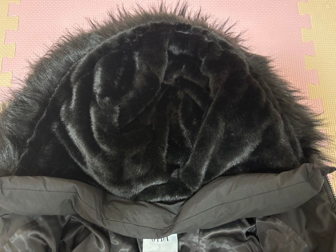 【最終値下げ】GYDA ロングダウンコート ブラック ベルト付き