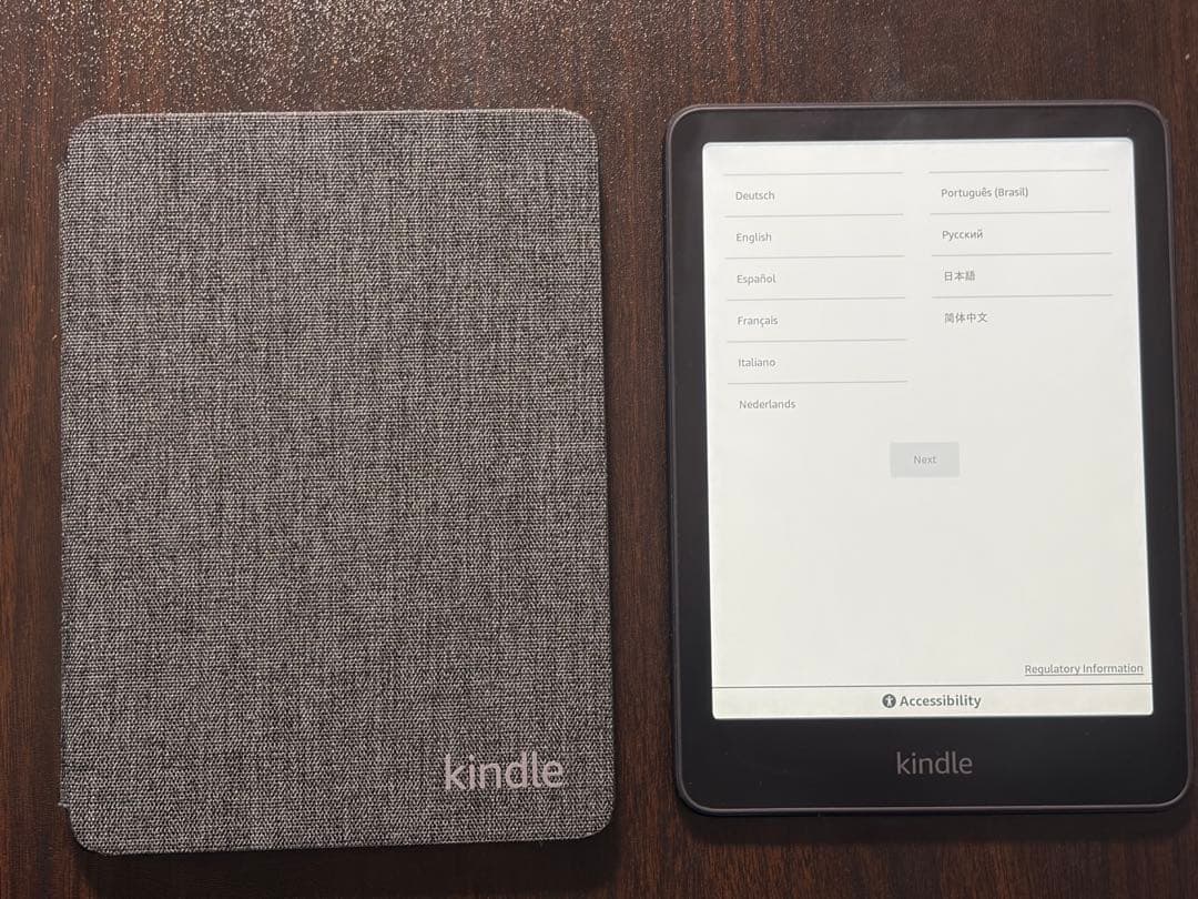 Kindle Paperwhite 第12世代 16GB 純正カバー付
