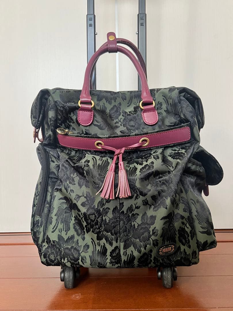 【希少美品】FEILER フェイラー トローリーバッグ キャリーバッグ