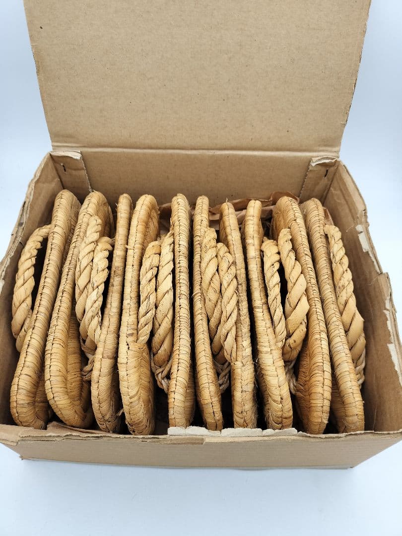 c651　露地草履 5客セット 紙箱 茶道具 古物 懐石 茶事