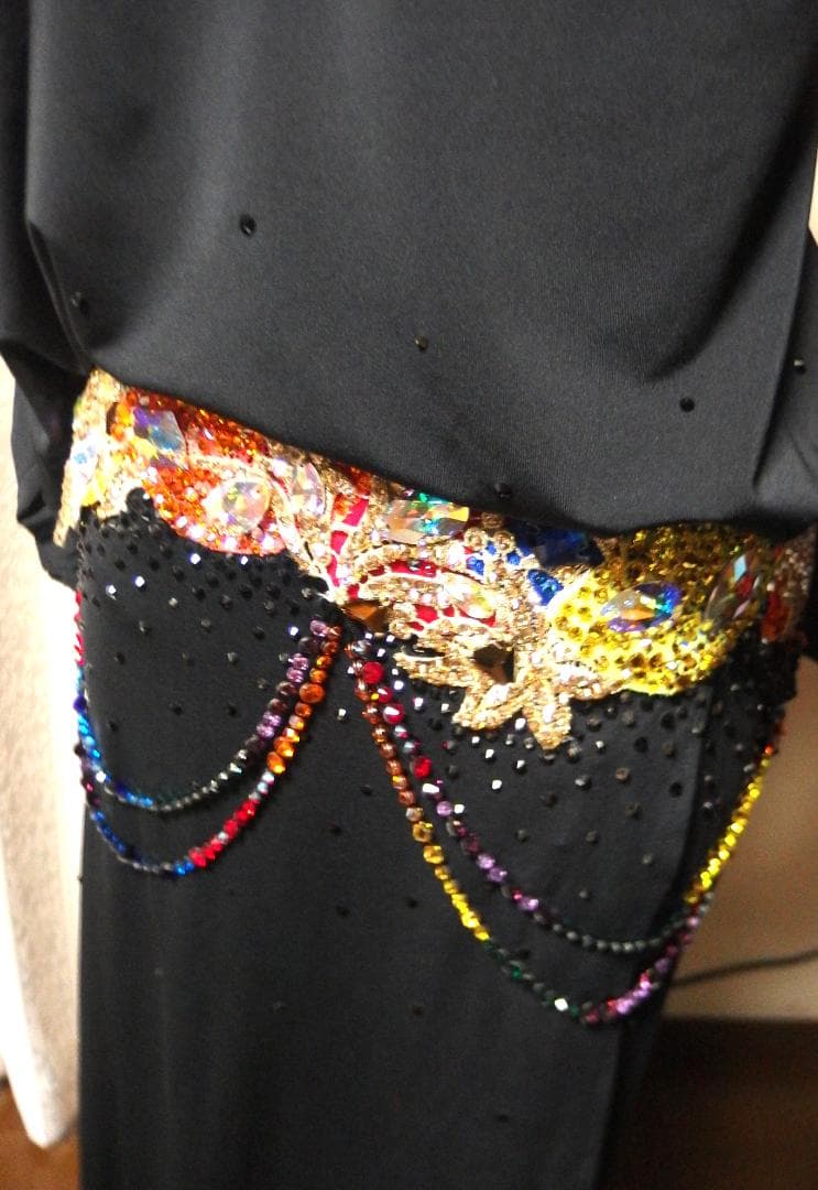 2/14迄【社交ダンス】チャコット　ブラックラテンドレス（正装用）