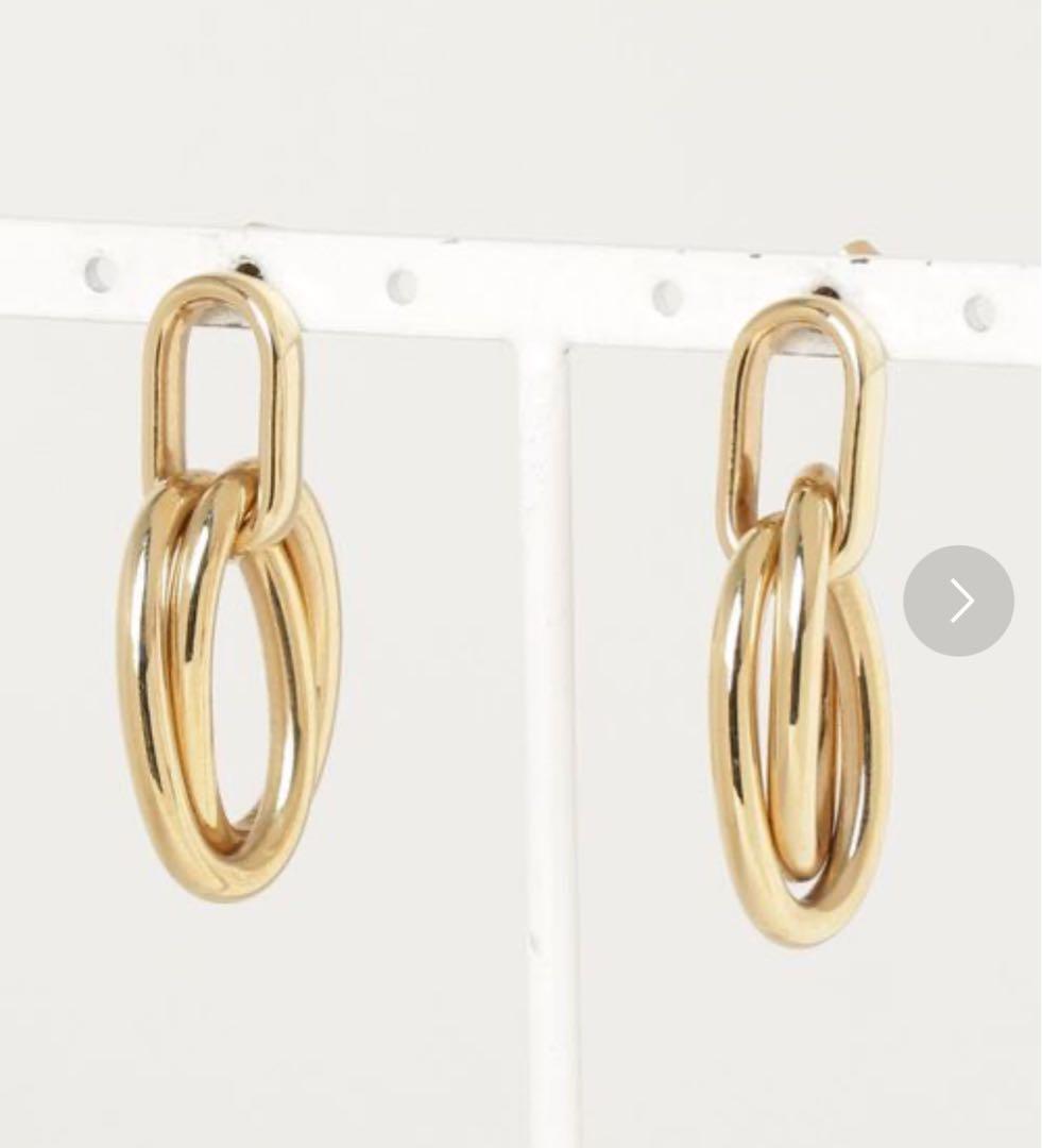 超美品、PHILIPPE AUDIBERT pierce gold ダブルリング