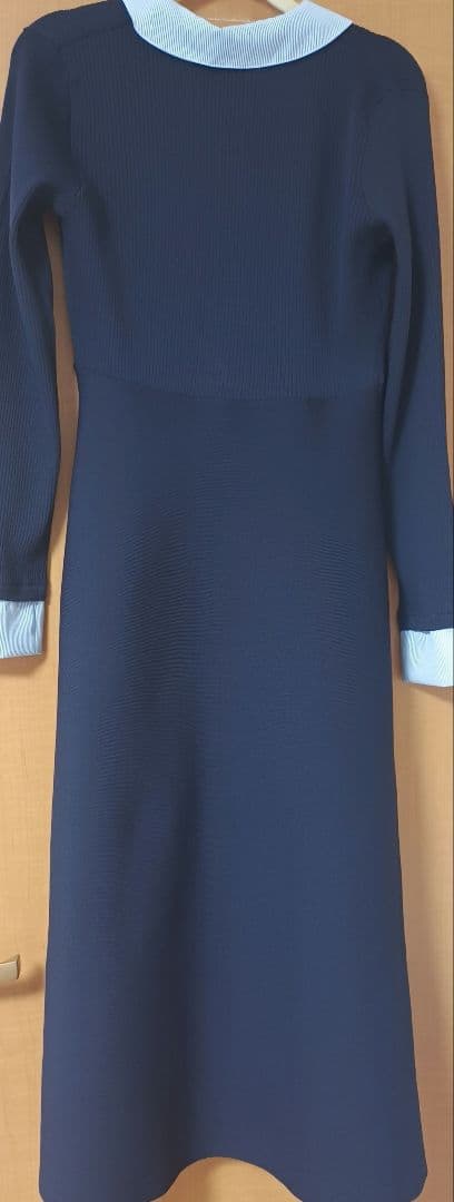 【新品】ジルバイジルスチュアート　シャツ襟ドッキングニットワンピース