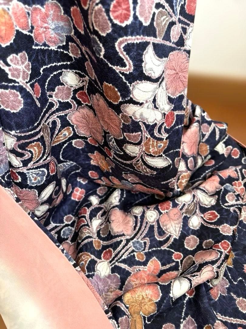 ❤️華やか大人女子　正絹小紋辻ヶ花柄　トールサイズ　新品畳紙付き