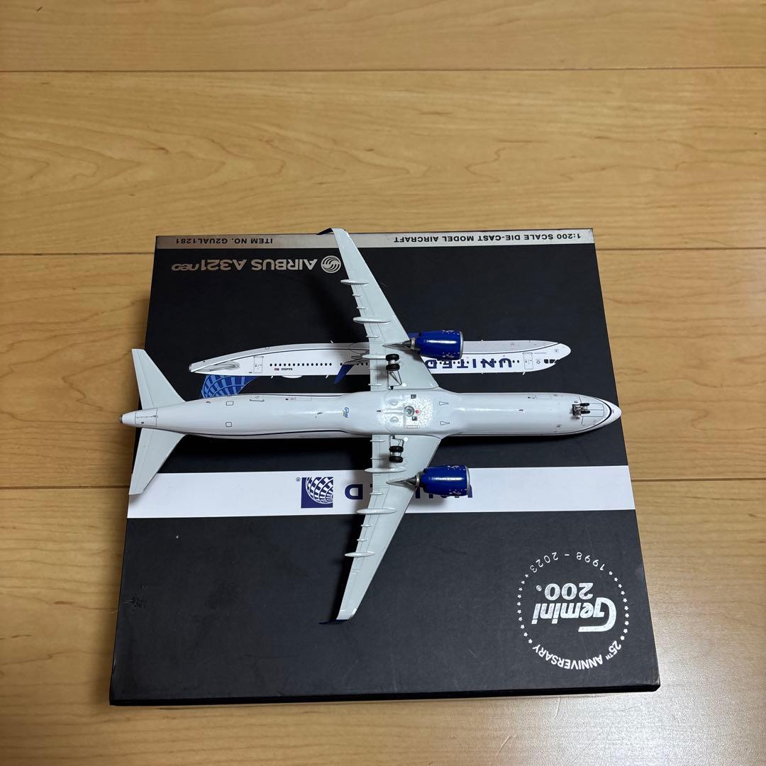 志*之様 Gemini 200 ダイキャストモデルA321neo ユナイテッド航