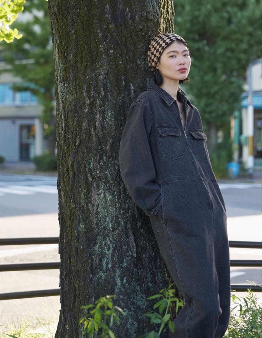 値下げ❣️ollkyotoJane Black Denim Jumpsuit