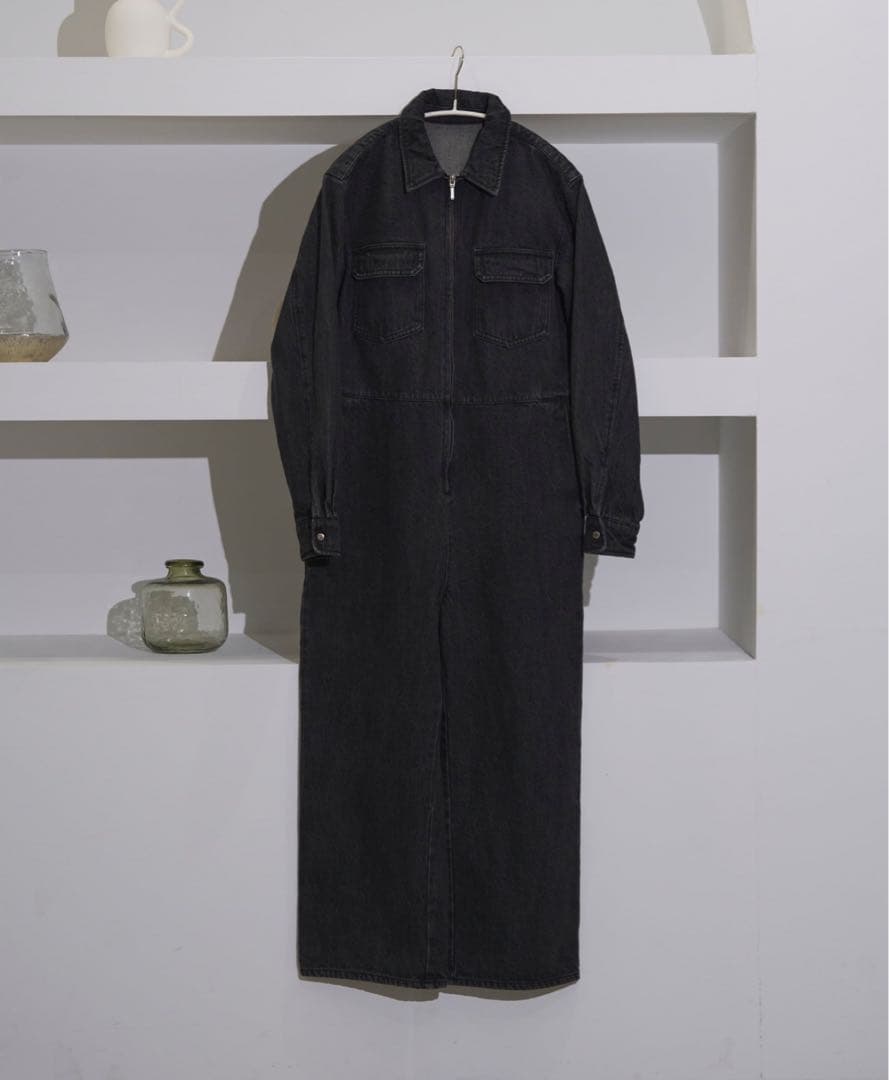 値下げ❣️ollkyotoJane Black Denim Jumpsuit