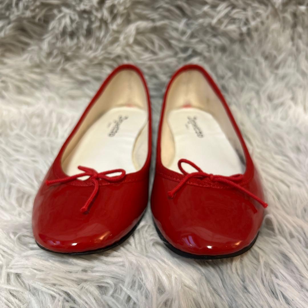 【美品】repetto Cendrillon バレエシューズ レッド 37サイズ