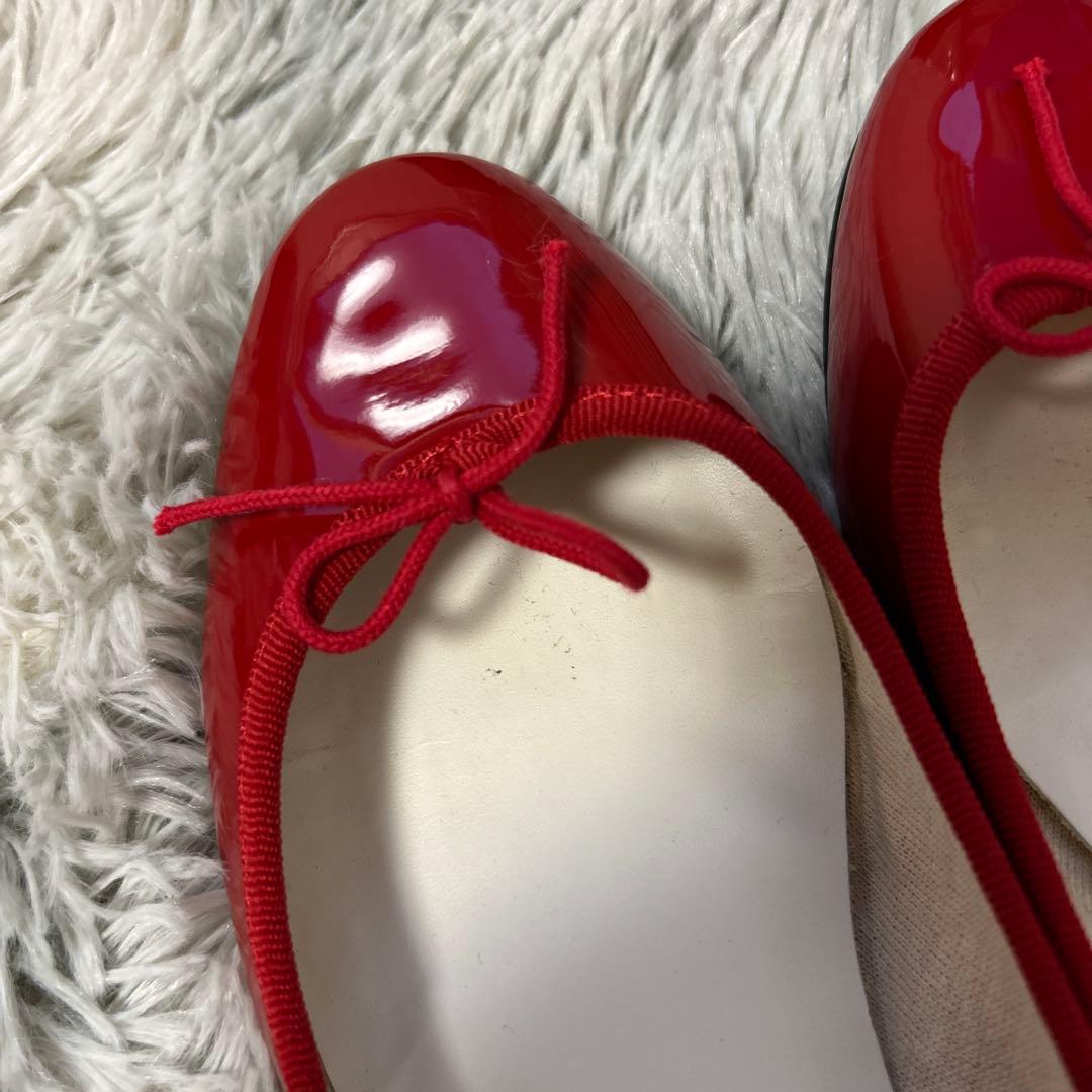 【美品】repetto Cendrillon バレエシューズ レッド 37サイズ