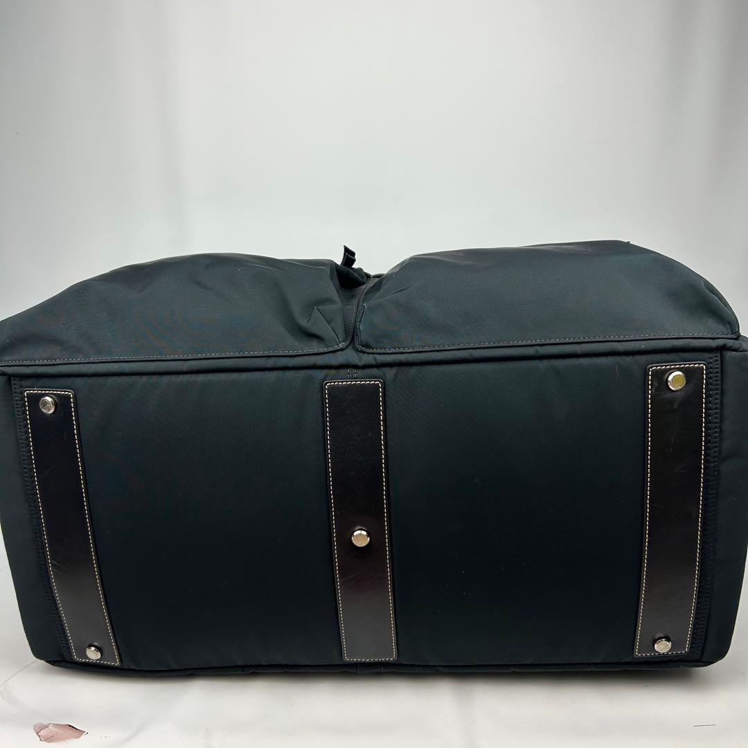 【美品】コーチ　ボストンバッグ　2way レザー　ナイロン　デカボストン　旅行