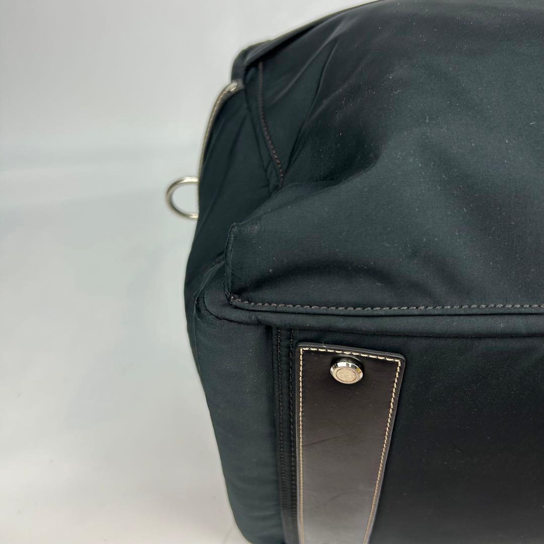 【美品】コーチ　ボストンバッグ　2way レザー　ナイロン　デカボストン　旅行