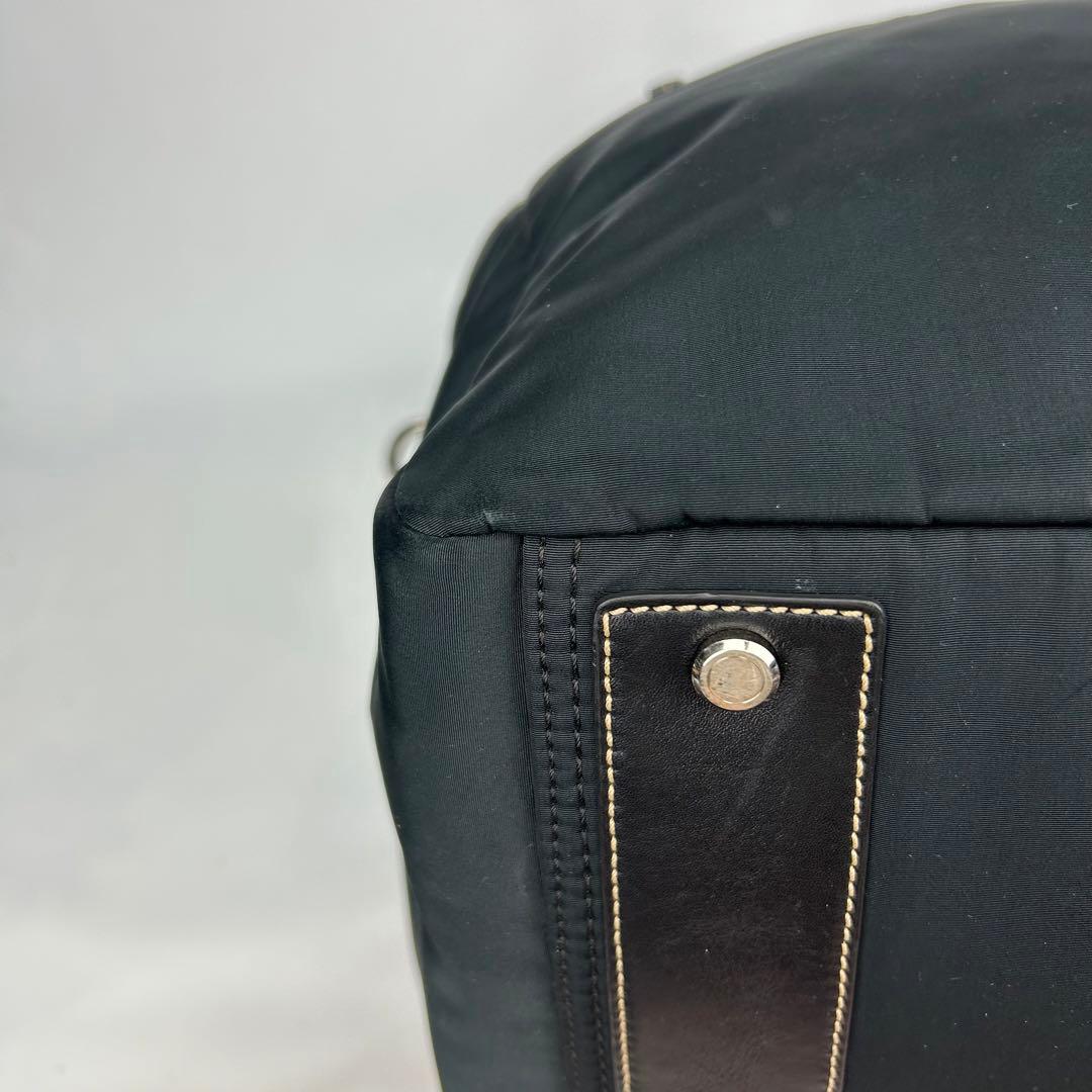 【美品】コーチ　ボストンバッグ　2way レザー　ナイロン　デカボストン　旅行