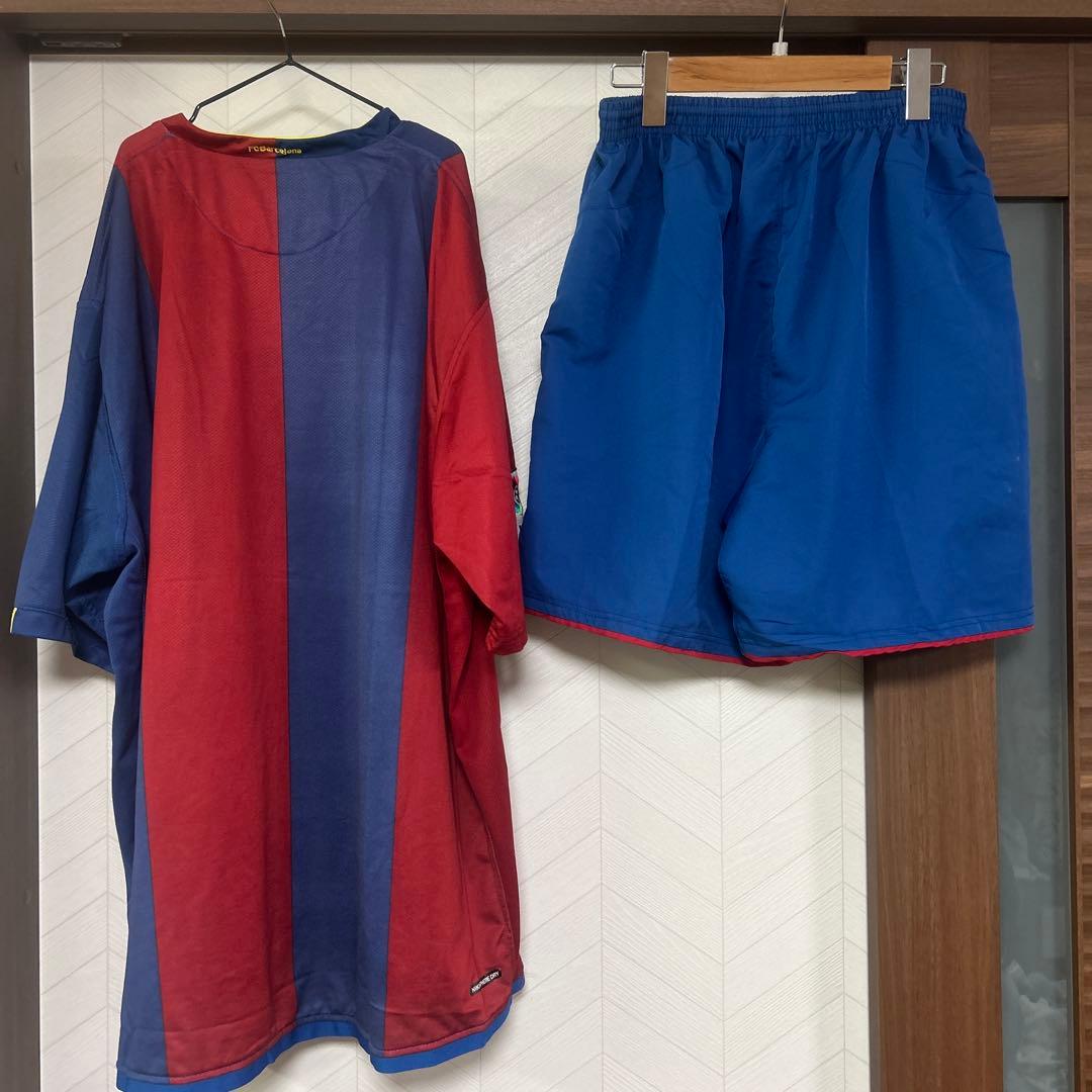 XXXL バルセロナ　ユニフォーム　上下　メッシ　ロナウジーニョ　セットアップ