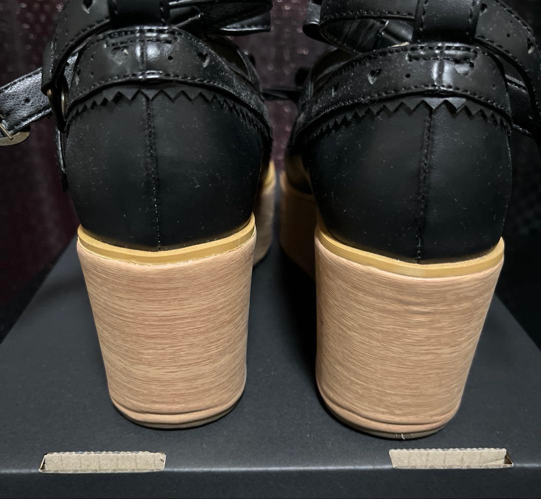 木底風リボンシューズ