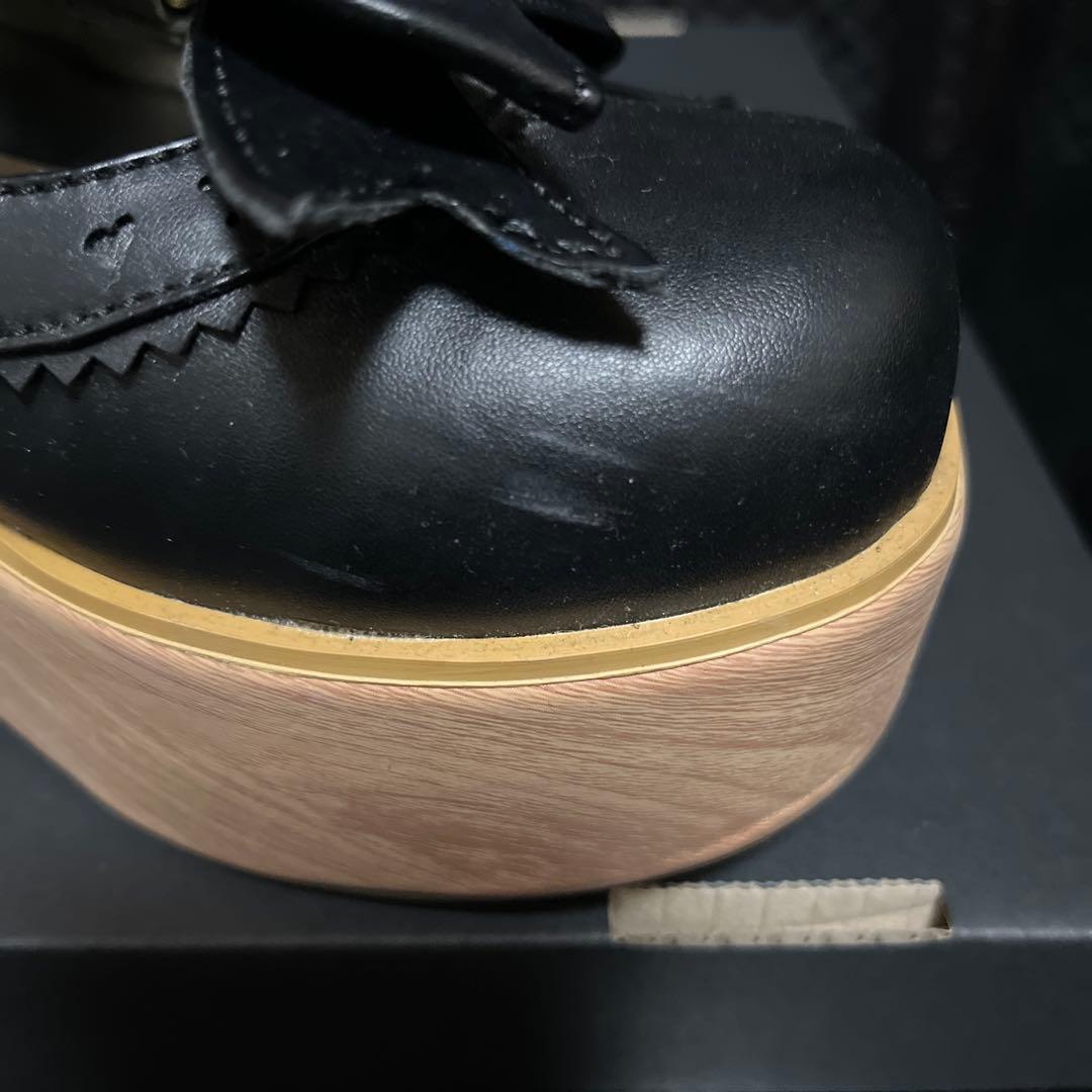 木底風リボンシューズ