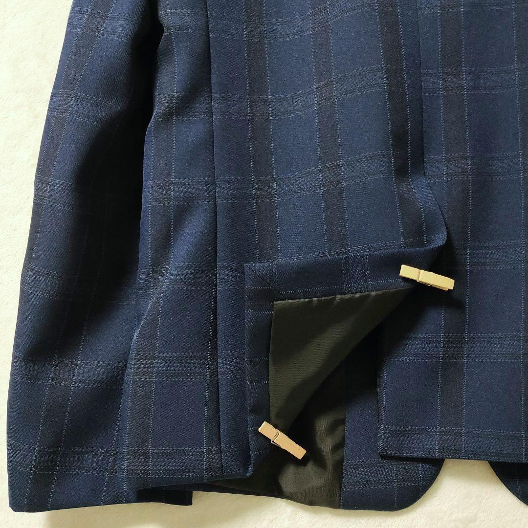 ワンダーファクトリー 男の子 フォーマルスーツ 8点 160 ネイビーチェック