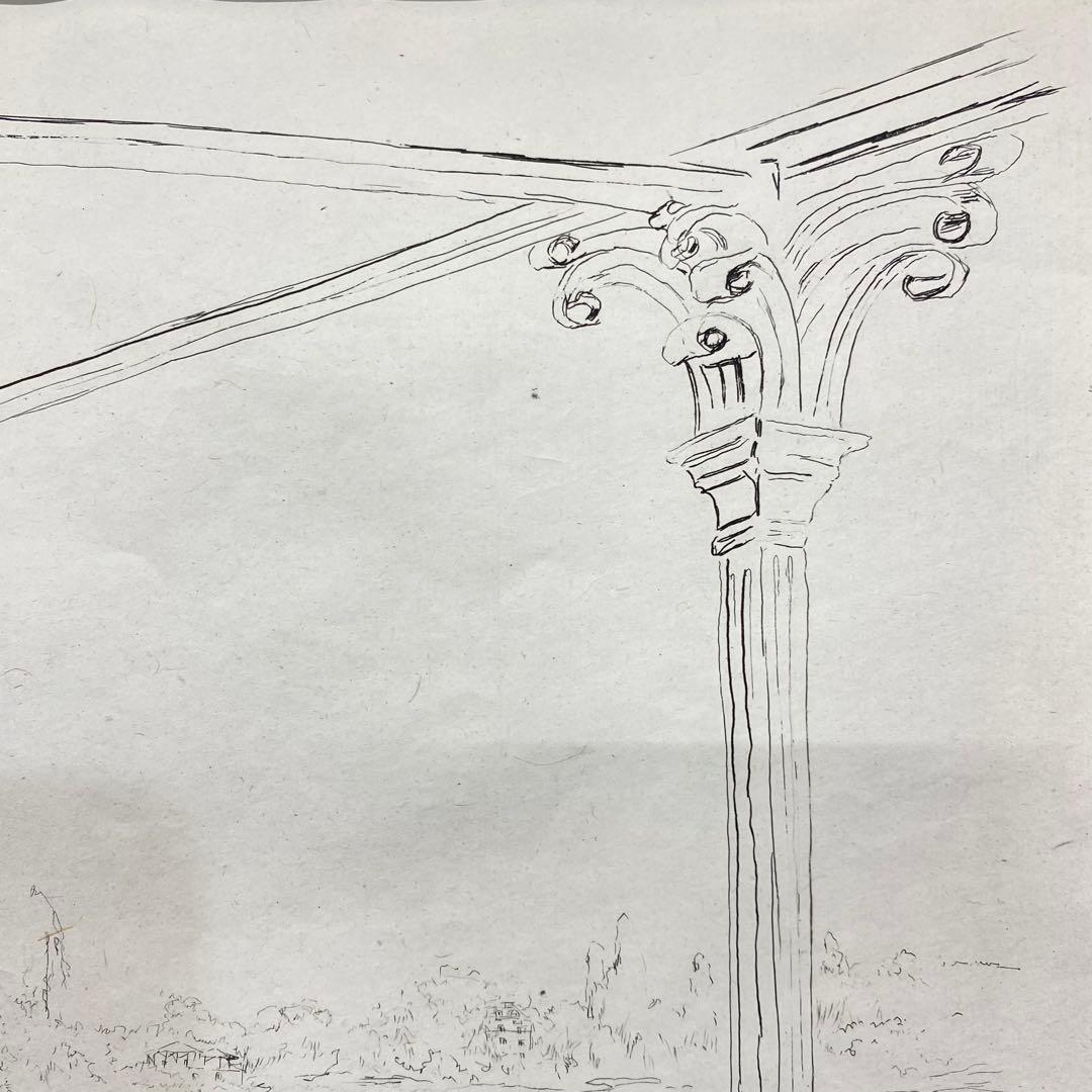 藤田嗣治 レオナール・フジタ 魅せられたる河より ロンシャン競馬場 エッチング