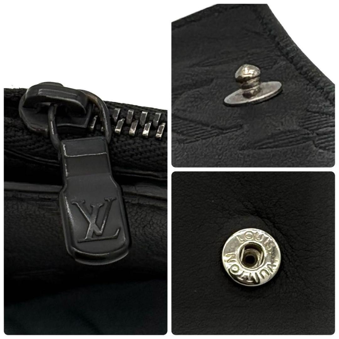 ルイヴィトン モノグラム シャドウ ハイブリッド ウォレット 黒 2241